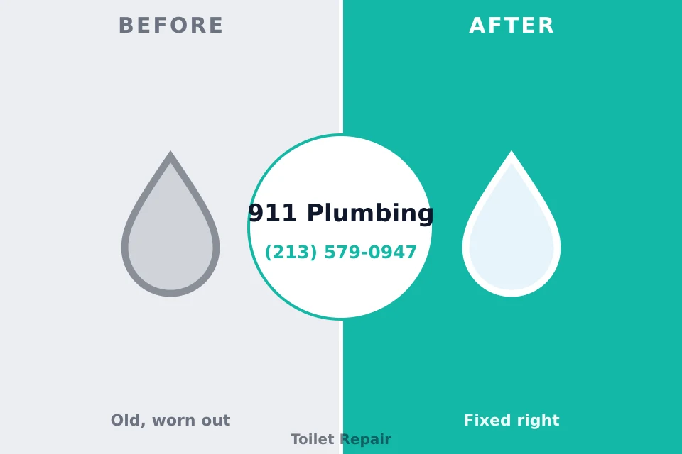 Before and after: plumbing repair East Setauket, NY